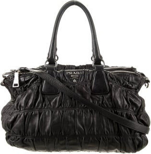 Prada Dressy Gaufre Handle Bag - ShopStyle