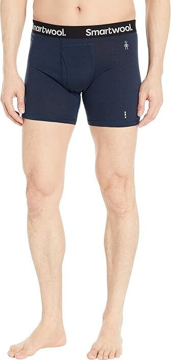 Smartwool Merino Boxer Brief Boxed Men's Underwear Deep Navy : SM, Wool/Nylon