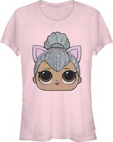 Thumbnail for your product : L.O.L. Surprise! Juniors Womens L.O.L Surprise Kitty Queen Cat Ears T-Shirt - Light - X Large