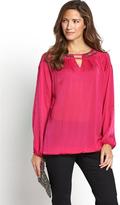 Thumbnail for your product : Savoir Embroidered Necklace Shoulder Blouse