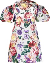 Thumbnail for your product : Marchesa Notte Floral-Embroidered Off-Shoulder Minidress