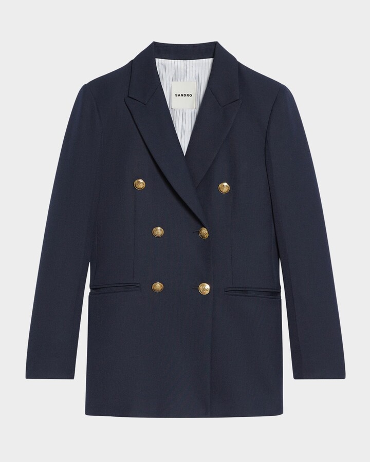 Sienne Double-Breasted Suit Jacket