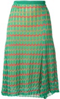 Thumbnail for your product : Kolor Chevron Pattern Knitted Skirt