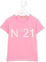 Thumbnail for your product : No21 Kids logo print T-shirt