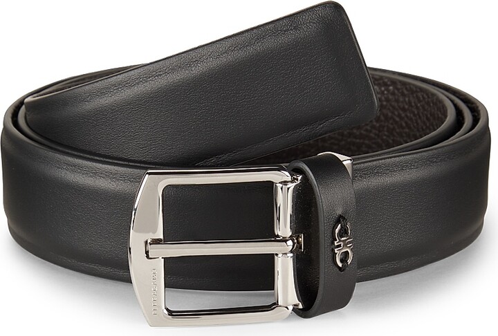 Ferragamo Men's Reversible Adjustable Belt - Nero - Size 44