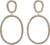Thumbnail for your product : Ileana Makri Brown Diamond & Oxidized White Gold "Again Single" Earrings