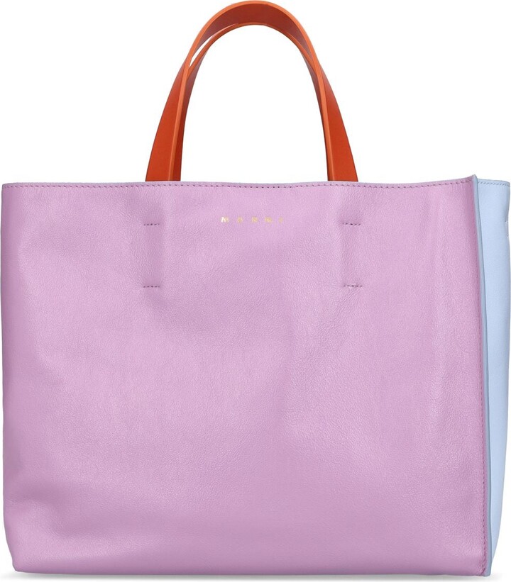 Marni Small EW Museo soft leather tote bag - ShopStyle