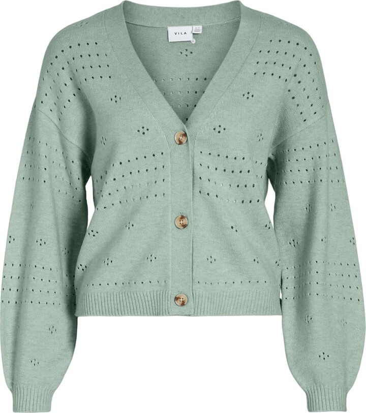 Vila Women's Viril V-Neck L/S Knit Cardigan-Noos ShopStyle Cardigans