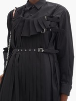 Thumbnail for your product : Noir Kei Ninomiya Buckled-pinafore Cotton-poplin Tunic Shirt - Black