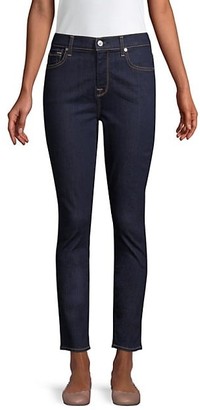 7 For All Mankind B(air) High-Rise Ankle Skinny Jeans