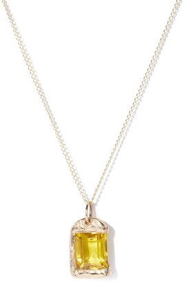 Bleue Burnham The Rose Sapphire & Recycled 9kt Gold Necklace - Gold