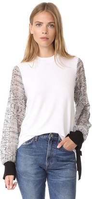 Clu Embroidered Sleeve Pullover
