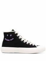 Thumbnail for your product : Paul Smith Logo-Embroidered High-Top Trainers