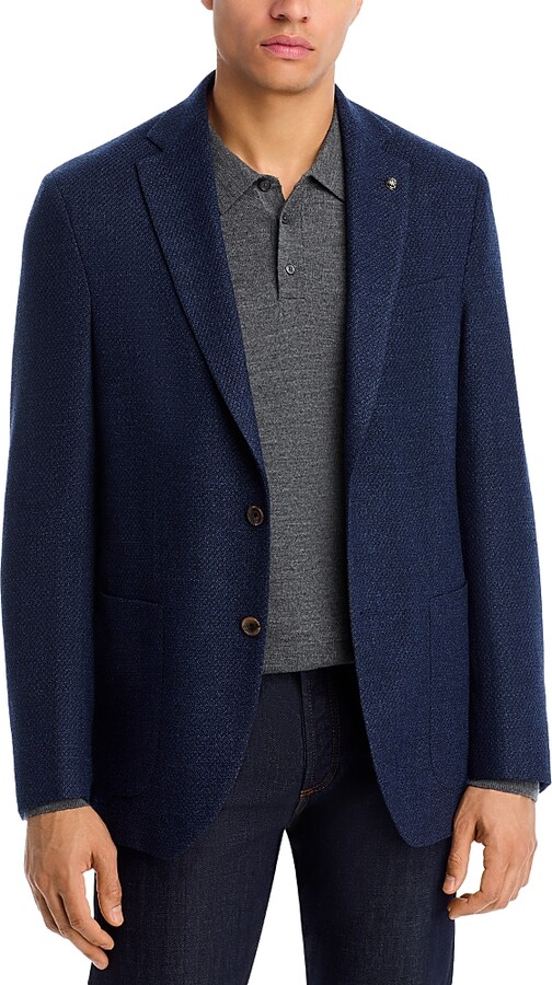 Jack Victor Hampton Melange Jersey Regular Fit Unstructured Sport Coat