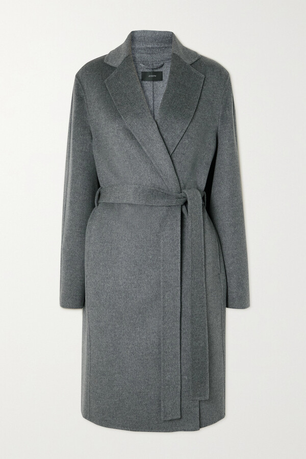 grey wool coat womens