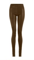 Thumbnail for your product : Ellesd Light Brown Leather Leggings