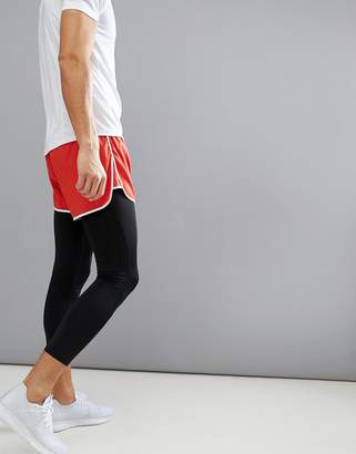 ASOS 4505 Running Shorts With Contrast Trim