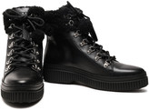 Thumbnail for your product : Tod's Shearling-trimmed Leather Ankle Boots