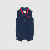 Thumbnail for your product : Gucci Baby bodysuit with heart appliqué