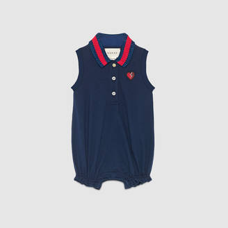 Gucci Baby bodysuit with heart appliqué