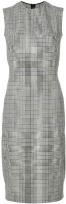 Ermanno Scervino plaid print fitted dress