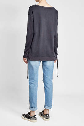 Majestic Sweatshirt with Lace-Up Sides