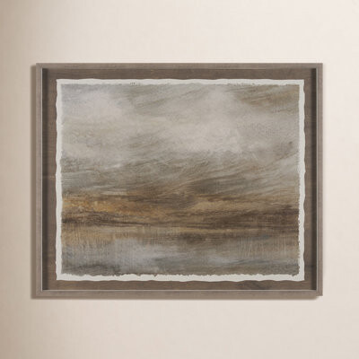 Joss & Main Unsettled Sky By Studio A Hand Embellished Framed Art Print Matted Under Glass