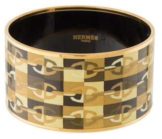 Hermes Extra Wide Enamel Bracelet