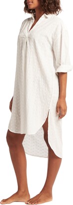 Sea Level Eyelet Voile Cover-Up Shirtdress