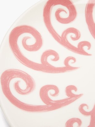 THEMIS Z Athenee Peacock Porcelain Dessert Plate - Pink Multi