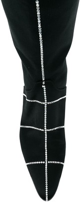 Nina Ricci Crystal Embellished Tall Boots