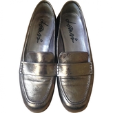 Thumbnail for your product : Lanvin Metallic Leather Flats