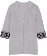 KENZO - Cotton-blend Cardigan - Light gray