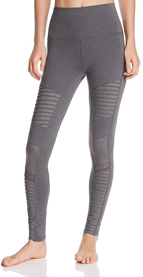 Female Alo Yoga High Rise Moto Leggings
