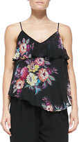 Thumbnail for your product : Twelfth St. By Cynthia Vincent Silk Ruffled Camisole Top