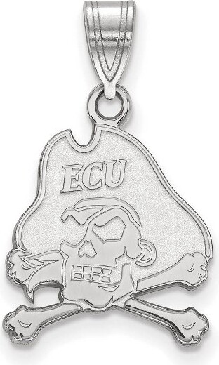 Black Bow Jewelry Co. BlackBowJewelrySterlingSilverEastCarolinaPiratesNCAAMediumMascotPendant