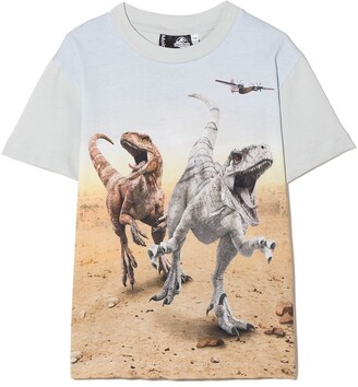Molo dinosaur-print organic cotton T-shirt