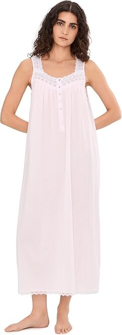 Eileen West Modal Jersey Sleeveless Ballet Nightgown Women's Jumpsuit & Rompers One Piece Solid Soft Pink : SM, Cotton/Modal