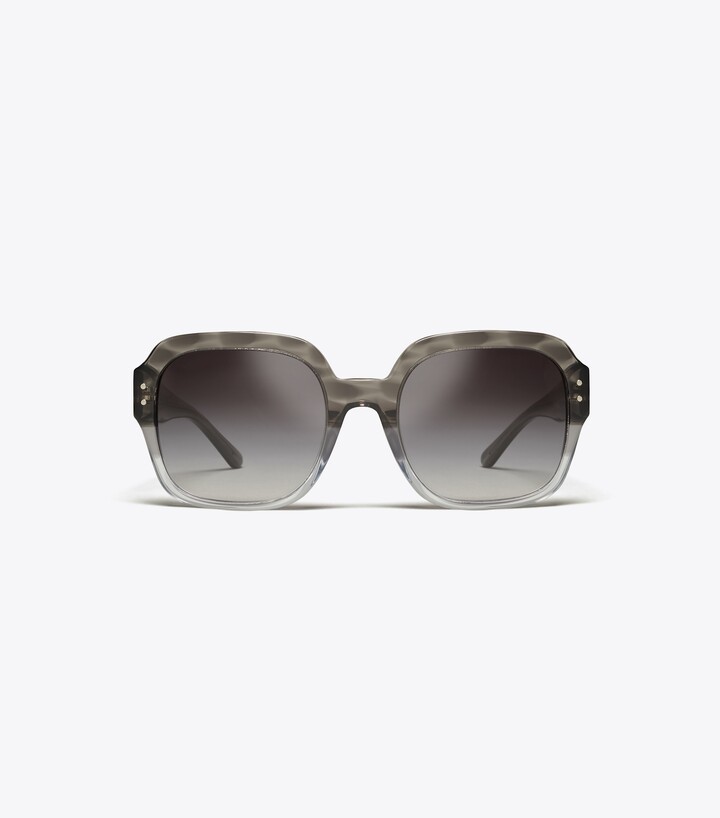 Tory Burch Oversized Square Logo Sunglasses ShopStyle