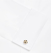 Thumbnail for your product : Paul Smith Football Gold-Tone Enamelled Cufflinks