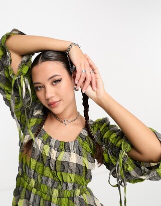 collusion ruched milkmaid top