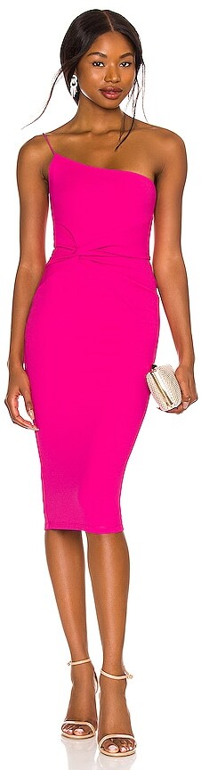 neon pink dress outfit