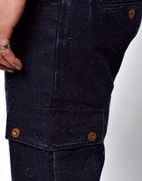 Thumbnail for your product : ASOS Slim Chinos In Nepp Fabric With Cargo Pockets