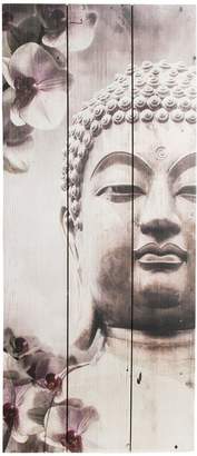 Graham & Brown Buddha Wall Art on Fir Wood - 30 x 70cms