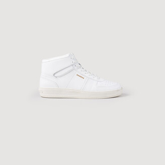 Sandro Leather high-top sneakers