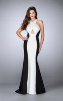 Thumbnail for your product : La Femme Striking Criss Cross Neck Neoprene Gown 24449