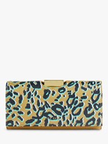 Thumbnail for your product : Ted Baker Naadia Leopard Detail Large Bobble Leather Purse, Olive