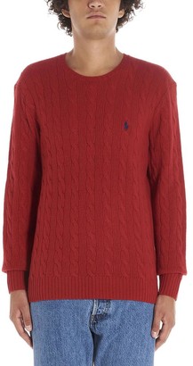 red sweater ralph lauren