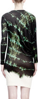 Thumbnail for your product : Stella McCartney Long-Sleeve Crewneck Tie-Dye Dress