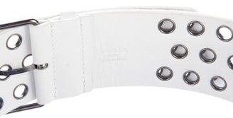 Alaia Grommet Leather Belt